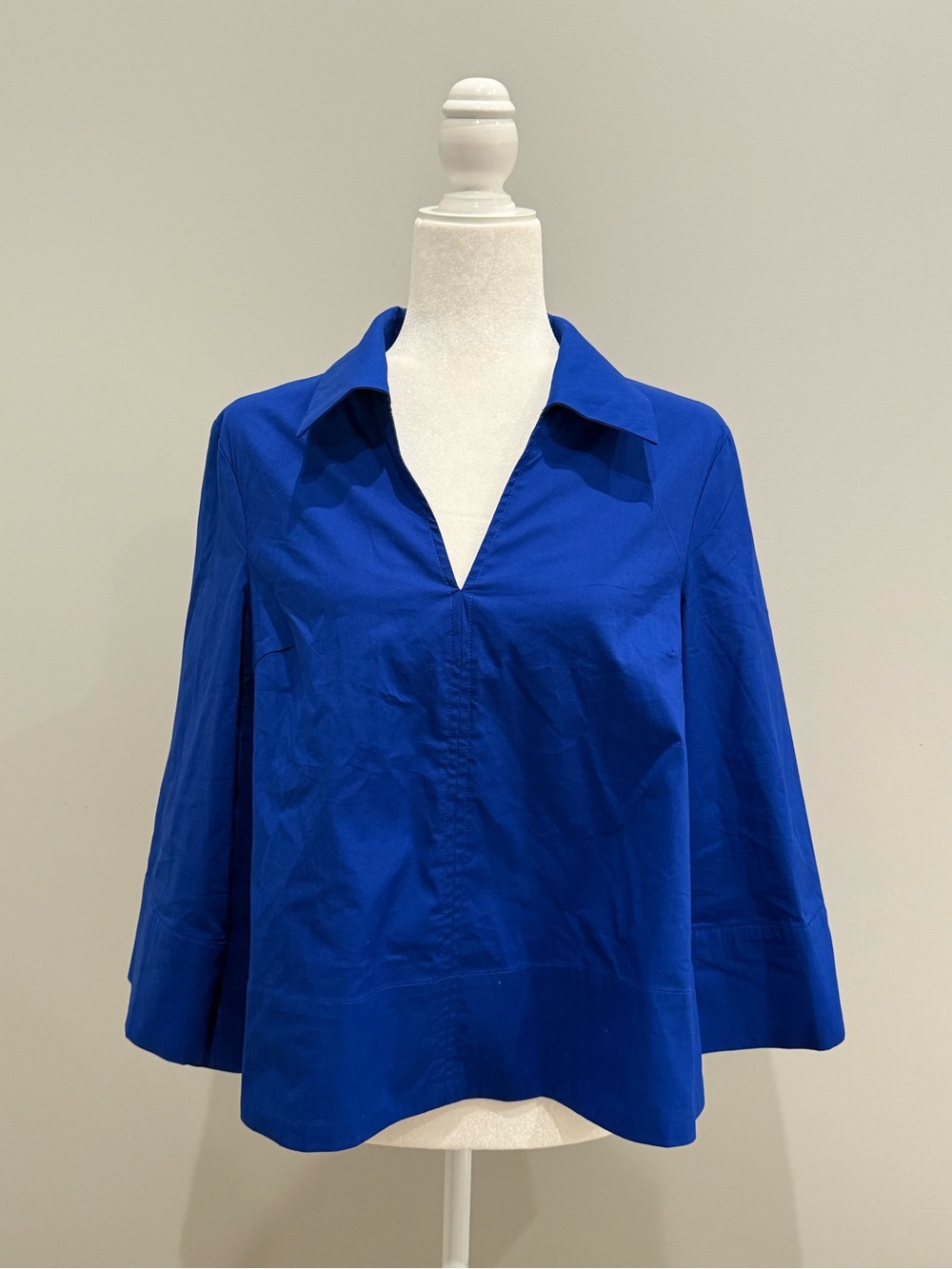 English Factory Royal Blue V-Neck Collar Tunic